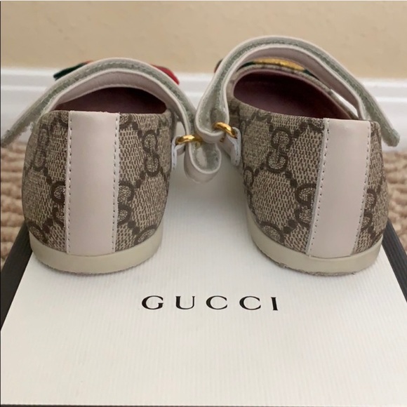 ❣️ GUCCI ❣️Toddler Girl Erin Ballerina Shoe sz 5.5 - Picture 2 of 5
